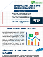 Estimación de Datos Faltantes, Ajuste de Datos Y Método de Doble Acumulación