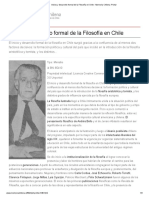 Inicios y Desarrollo Formal de La Filosofía en Chile - Memoria Chilena - Portal