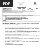 Evaluación 1° Medio - Romanticismo