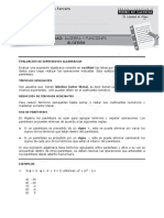 Unidad: Álgebra Y Funciones Álgebra: Matemáticas - Programa Tercero Material: MT-02