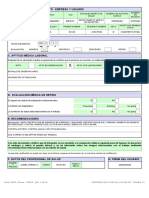 A. Datos Del Establecimiento - Empresa Y Usuario: SNS-MSP / Form. CERT. 081 / 2019 Certificado de Salud en El Trabajo