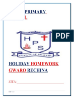 Grade 4 Holiday Work