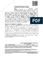 Poliza de Seguro de Caucion: Garantía de Ejecución de Contrato Poliza #Condiciones Particulares