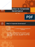 Introduction To Corporate Governance