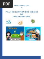 Plan de Gestión Del Riesgo DE Desastres 2023: Institución Educativa N°