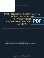 Inteligência Emocional Na Infância: Um Fator Preventivo de Psicopatologias Na Vida Adulta