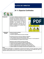 PLATICA DE 5 MINUTOS-Espacios Confinados