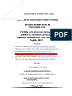 Pérdida y Disminución Del Agua Potable en Viviendas Mediante Métodos Volumétricos - Los Laureles, Trujillo 2022