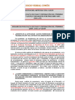 Juicio Verbal. Desahucio Por Falta de Pago y Expiración Del Término y Precario