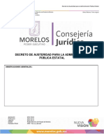 Decreto de Austeridad para La Administración Pública Estatal - 0