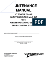 Maintenance Manual: HT Toggle Clamp Injection Molding Machine With Allen Bradley Pro-Set 700 Series Control System