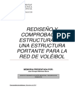 Rediseño y Comprobación Estructural de Una Estructura Portante para Le Red e Voleibol - Univerdiad Politécnica de Valencia