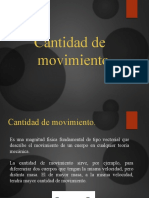 Cantidad de Movimiento