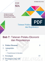 Tatanan Pelaku Ekonomi Dan Regulasinya