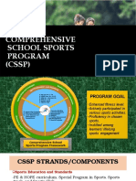 COMPREHENSIVE SCHOOL SPORTS PROGRAM For Cebu