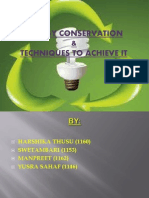 Energy Conservation