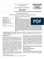 Biobleaching of Textile Dye Effluent by Bacterial Lignin Peroxidase Aufrin Taj M and Vidhya A