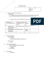 Lesson Plan Needs Versus Wants