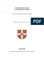 The Metaphysics of Light in The Hexaemeral Literature: From Philo of Alexandria To Ambrose of Milan