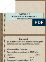 Cap 8 Ejercicios Ejemplos y Conclusiones