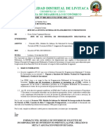 INFORME N°003-2023-MDL Formato para Las Incorporaciones No Previstas en El PMI