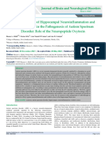 The Involvement of Hippocampal Neuroinflammation and Oxidative Stress in The Pathogenesis of ASD