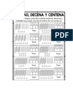 Centena, Decena y Unidad