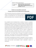 Modelos de Correspondência Empresarial Principais Suportes de Comunicação Escrita Nas Organizações