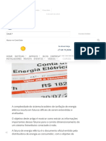 Leitura de Faturas de Energia para o Dimensionamento de Sistemas FV