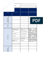 Logo de La Empresa Nombre de La Empresa Proceso de Gestión Ambiental Matriz de Identificación y Evaluación de Aspectos e Impactos Ambientales