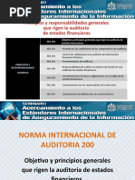 Principios y Responsabilidades Generales Que Rigen La Auditoría de Estados Financieros