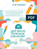 Tecnicas de Evaluacion