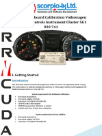 MQB Dashboard Calibration Volkswagen Johnson Controls Instrument Cluster 5G1 920 741