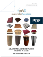 Materiales Acusticos - Manual de To y Acondicionamiento Acustico de Salas