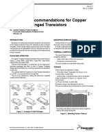 Mounting Recommendations For Copper Tungsten Flanged Transistors