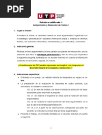 Práctica Calificada 1: Comprensión y Redacción de Textos 1 1. Logro A Evaluar