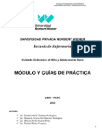 Modulo y Guia de Practicas Del Cuidado Del Niño Sano y Adolescente 2023 I