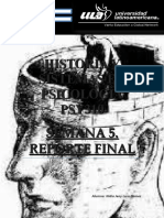 Historia Y Sistemas en Psicología PSY310 Semana 5. Reporte Final