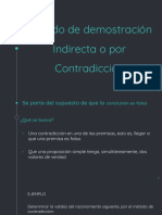 Método de Demostración Indirecta o Por Contradicción