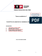 Tarea Académica 1: Covid-19 en La Salud de Los Ciudadanos Del Perú, 2020