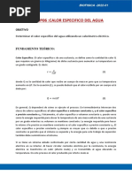 IL Nº06-Calor Especifico Del Agua-Biofisica Ríos