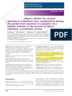 Safety of The Balloon Catheter For Cervical Ripening in Outpatient Care Complicatios M Diederen