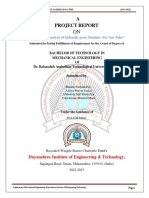 A Project Report: "Design and Analysis of Hydraulic Press Machine For Gas Tube"