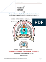 A Project: "Design and Analysis of Hydraulic Press Machine For Gas Tube"