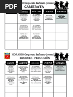 Horario Academia Orquesta Del LBDSM