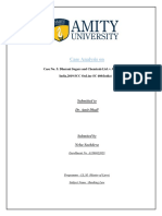 Case Analysis On: Case No. 3: Dharani Sugars and Chemicals Ltd. V. Union of India, 2019 SCC Online SC 460 (India)