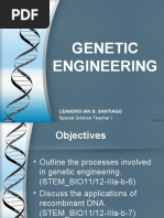 Genetic Engineering: Leandro Ian B. Santiago