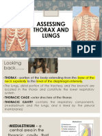 ASSESSING THORAX and LUNGS