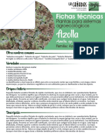 Azolla: Fichas Técnicas