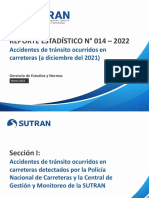 Reporte Estadístico N°014-2022 - Accidentes de Tránsito Ocurridos en Carreteras